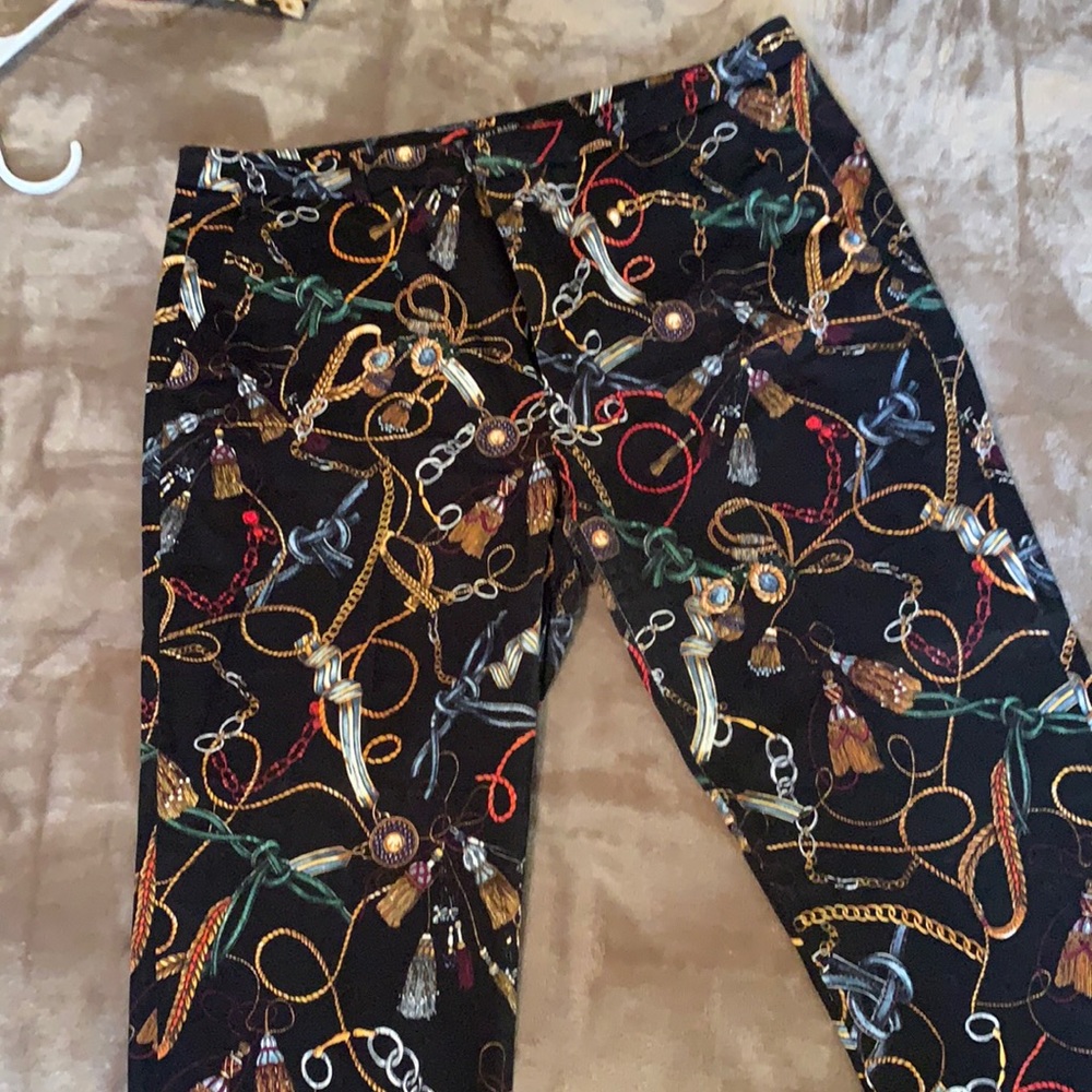 Zara Rope Patterned Crop Pants
